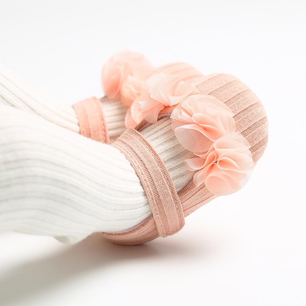 MYGGPP Small Flower Woolen Baby Princess Shoes Baby Shoes Soft Soled Toddler Shoes