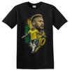 Neymar Brazilská Fotbalová Hvězda Tričko Brazílie Fotbal Akční Sportovní Grafické Tričko