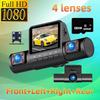 M80 Pro 4-Channel Dash Cam with Four Lenses, 1080P HD, Infrared Night Vision, and Parking Monitor