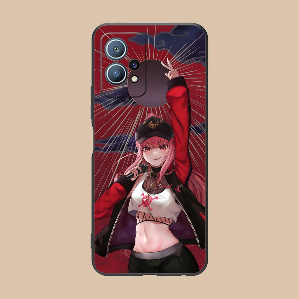 Holo Mori Calliope Matte TPU Mobile Phone Case for Huawei P60 P50 P40 P30 P20 P10 P9 P8 Pro Lite Plus Colorful Printing Cover