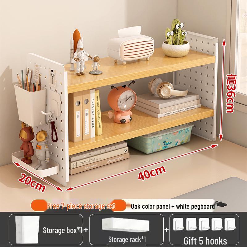 Pegboard Desktop Organizer: Multi-layer Storage Rack for Dorm, Home, or Office Desk