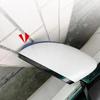 8 Piezas Pegatina Protectora Antirayaduras para Coche Parachoques de Carrocería Protección Anticolisión Bordes de Puerta Espejo Retrovisor Tira de Goma Protectora
