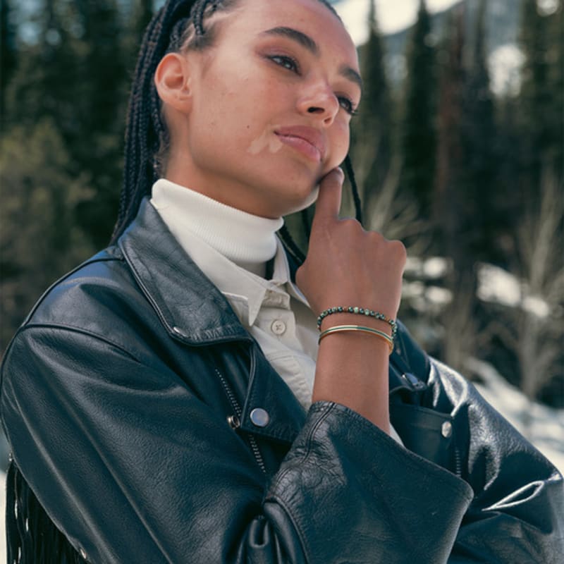 PIG & HEN (Women's) Maya Lu Bracelet - Patina Green X Gold