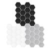 12Pieces Acoustics Foam Wall Tiles Hexagonal Foam Panel Polyester Fiber Wall Panels for Quiet Study Spaces Libraries
