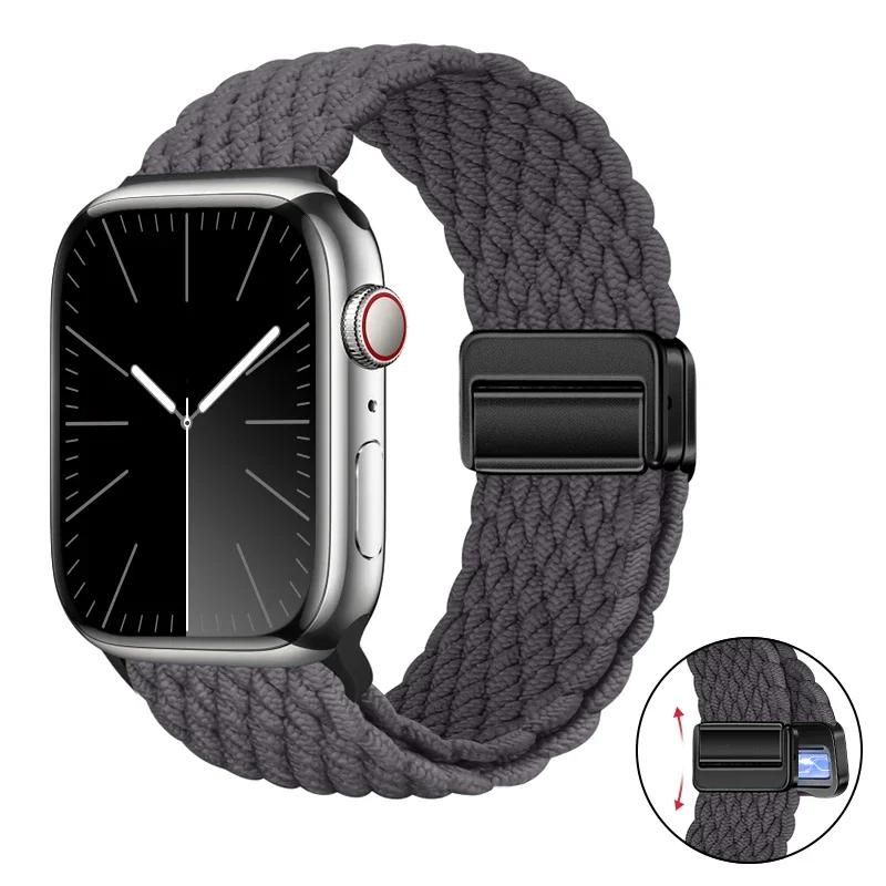 Nylon Bracelet for Apple Watch Band 10 9 8 7 46mm 42mm 45mm 41mm Ultra 2 49mm Strap for iWatch Series 6 5 4 3 SE 44mm 40mm Strap