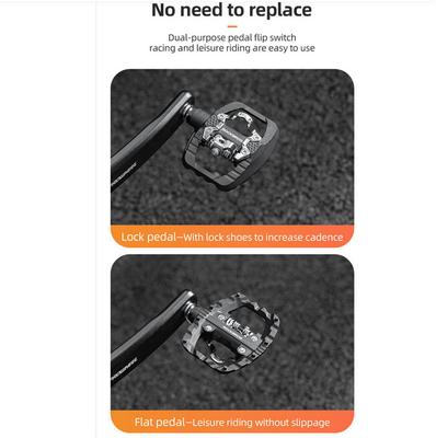 Rockbros Bicycle Lock Pedals Anti-Slip Sealed Bearing Lock/Flat Pedals For Spd