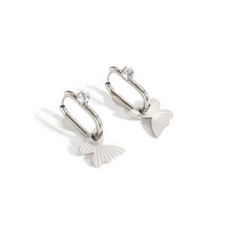 Chic Titanium Steel Earrings: Trendy, Stylish, Versatile, and Luxurious Design for Women