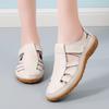 Women's Handmade Retro Cowhide Sandals with Soft Sole & Velcro Closure
