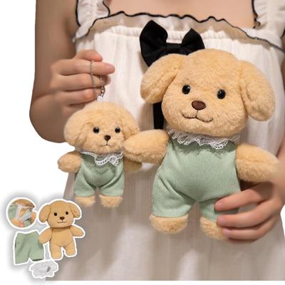 Cartoon Adorable Poodle Plushies Doll Stuffed Animals Dog Soft Puppy Kids Toys Baby Sleeping Pillow Backpack Decor Xmas Gifts