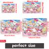 Kawaii Cute Ice Cream Cartoon Doormat, 2D Print Non-slip Floor Mat, Pink Rainbow Entrance Rug for Girls Bedroom Decor Gift