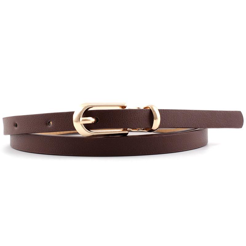Elegant Fashionable Ladies Faux Leather Waist Belt With Versatile Colors And Slim Style