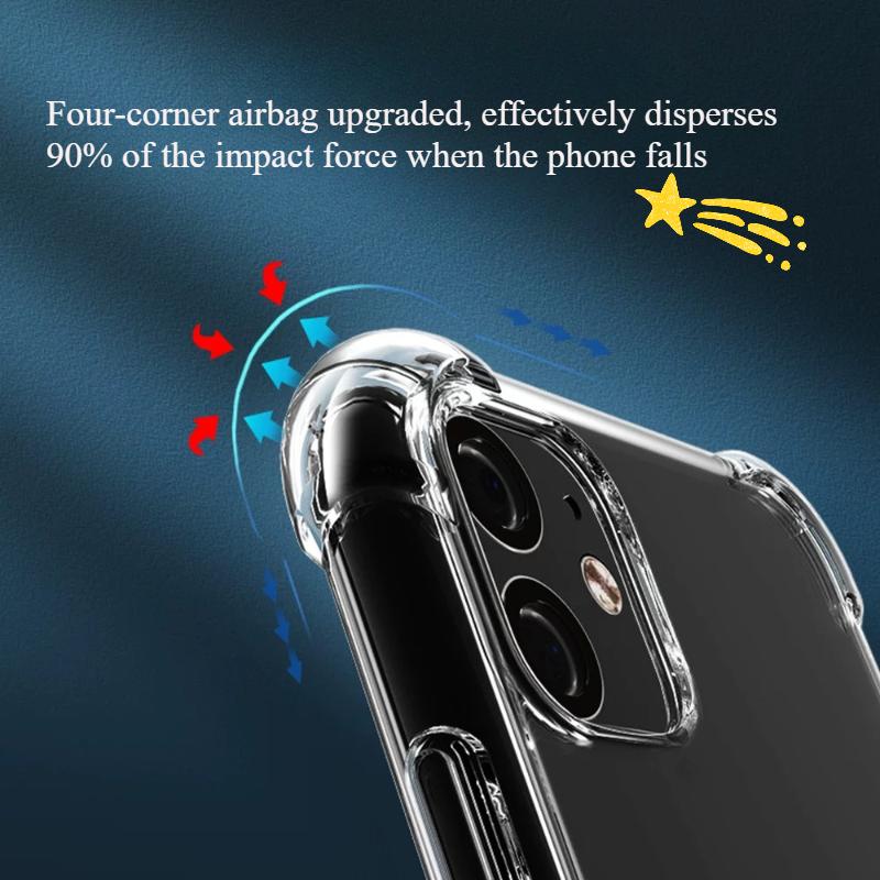 Weiche TPU Klare Handyhülle Für iPhone 17 17 Air 17 Pro Max 3D Airbag Stoßfest Transparente Rückseite für 17Pro Hülle Funda