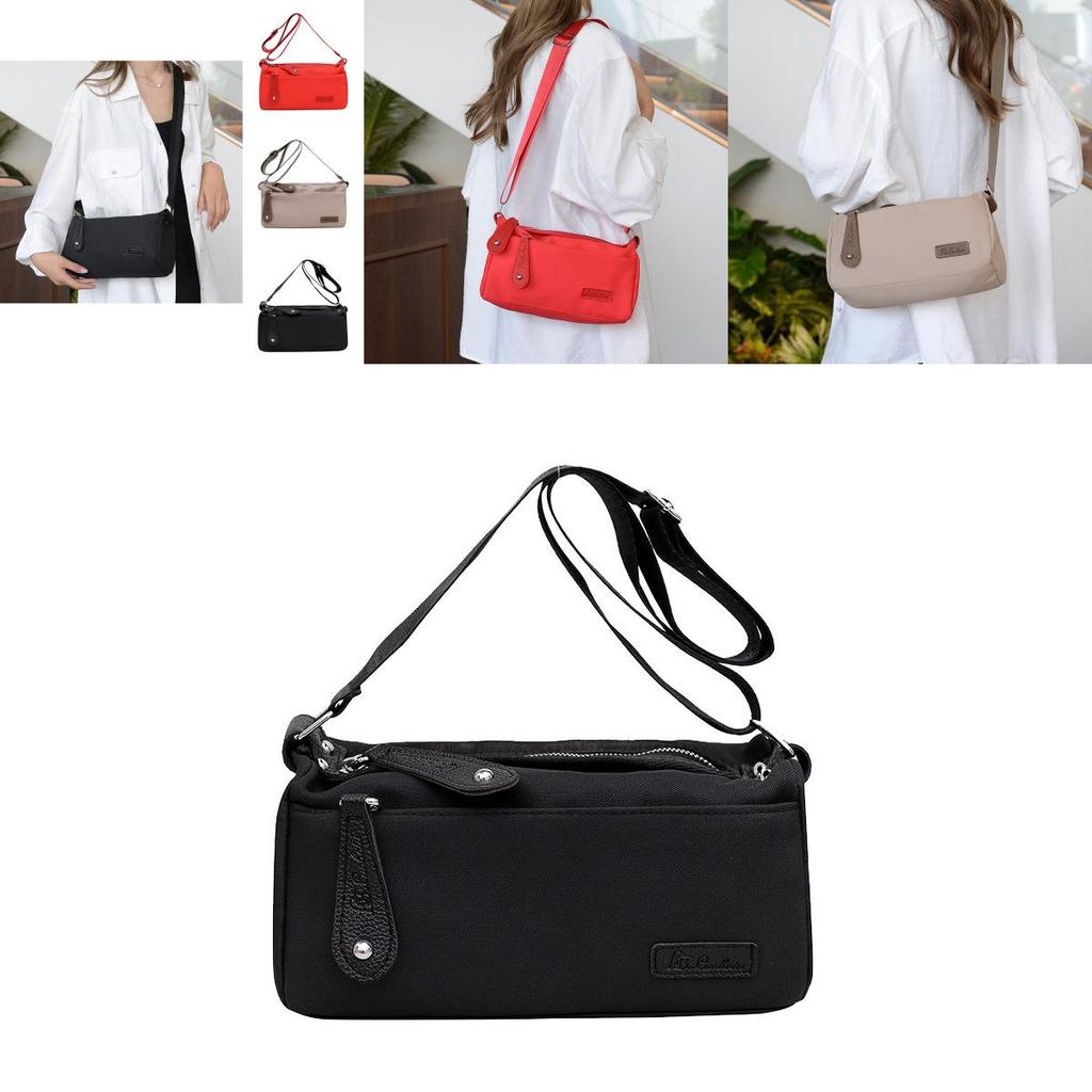 Elegant Nylon Crossbody Bag For Women 2024 Fashion Trendy Shoulder Bag With Zipper
