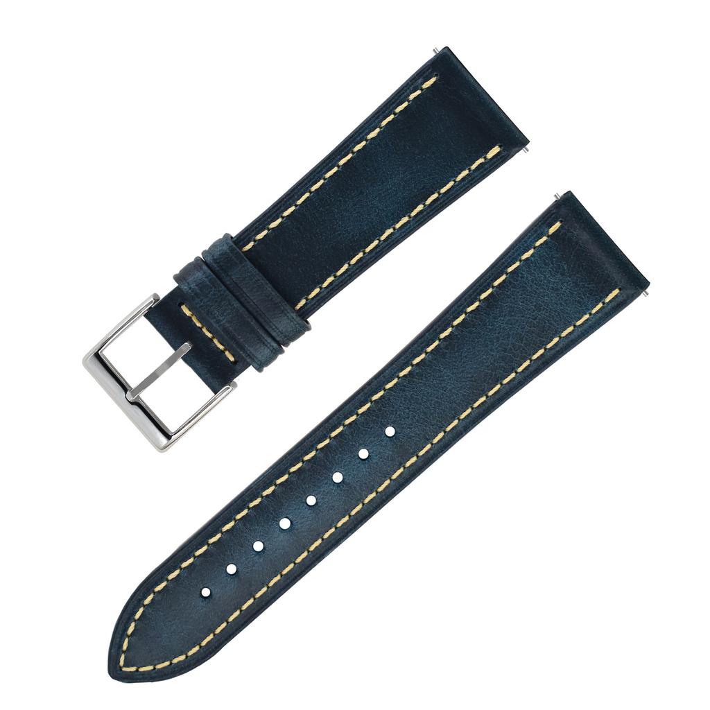 Applicable To Samsung Gears3Ticwatch Huami Watch Moto360 Thin Real Cowhide Watch Quick Release Strap