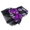 Dog Halloween Dress Skull Face Comfortable Polyester Washable Pet Dress for Puppy Skull