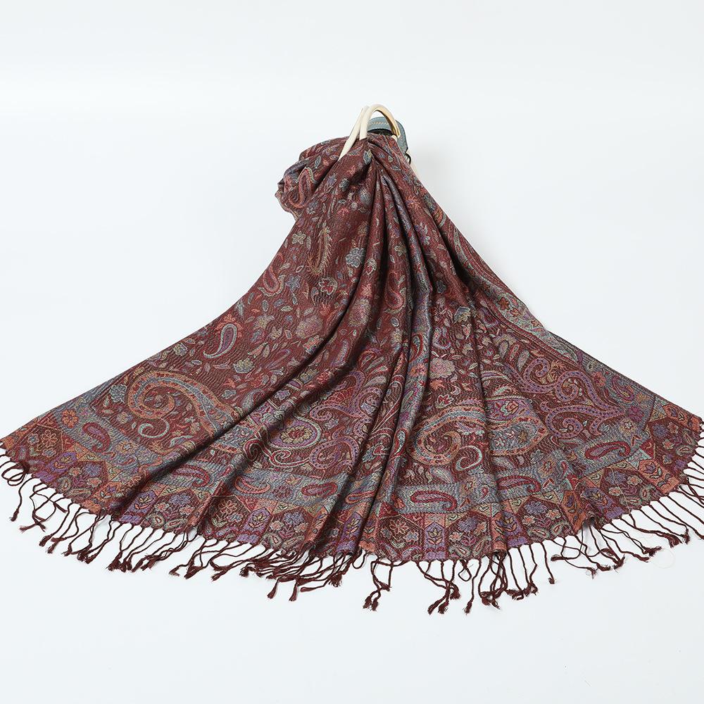 Shawl outside women's spring and autumn cape long scarf cheongsam outside air-conditioned room scarf cape