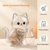 Transparent Acrylic Cat Shaped Pet Hair Storage Jar Cartoon Design Perfect For Cat Owners To Store Fur And Whiskers As Keepsake