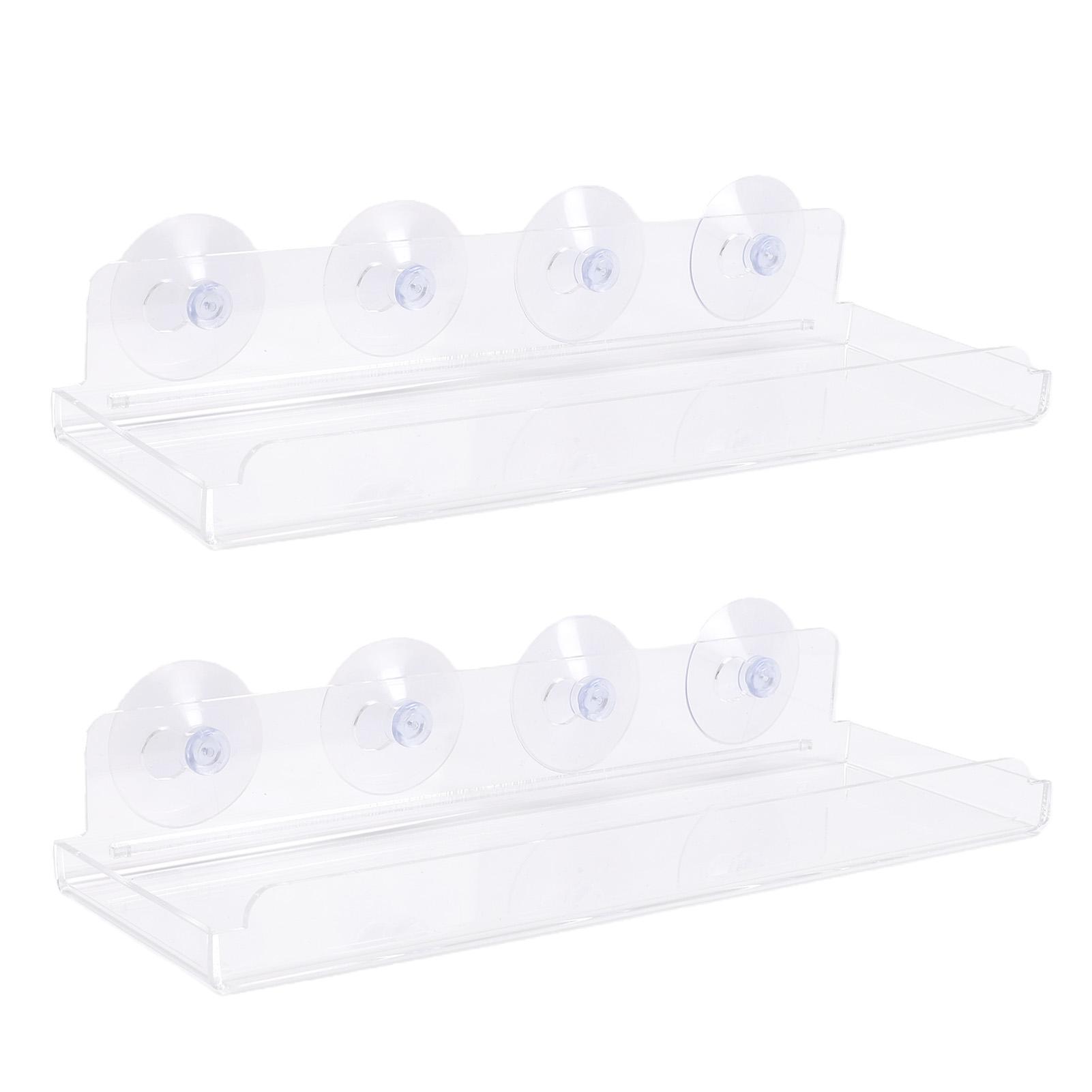 

2pcs Window Plant Floating Shelves Acrylic Suction Cup Shelves Window Sill Extender for Indoor Succulent Plants