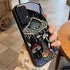 Mystic Evil Eye Mushroom Black Glass Phone Case For OnePlus 6 6T 7 7T 8 8T 9 10 Pro 11R 12R 13R Nord CE 2T 2 3 Lite N20 30 Cover