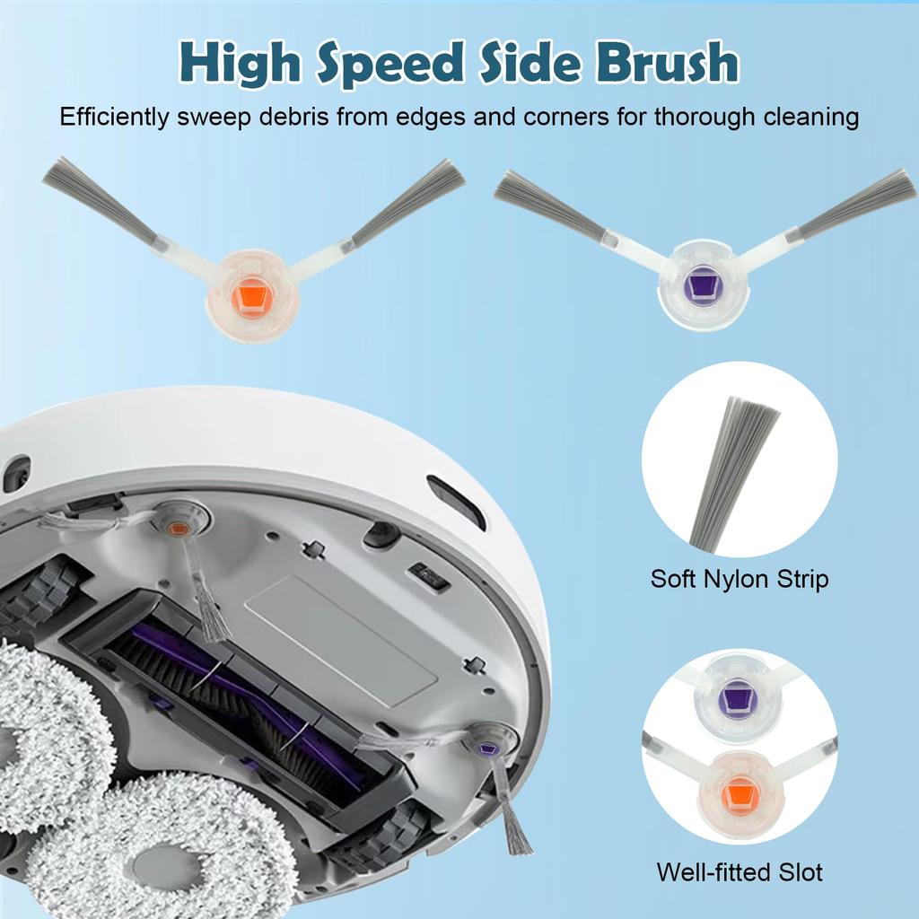 Replacement Parts for Narwal Freo X Ultra Accessories Robot Vacuum Cleaner Spare Kit Main Roller Brush Mop Hepa Filter