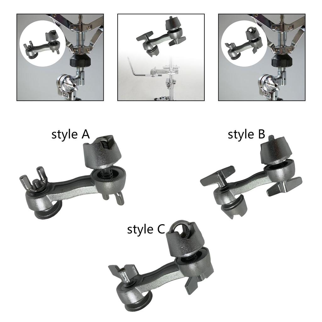 Drum Extension Stand Clamp Metal Extended Cymbal Holder Clip Hardware Universal for Cymbal Drum Percussion Instrument Accessory