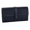 Women's Top Grain Cowhide Color Block Long Wallet - Large Capacity, Multifunctional Clutch & Phone Bag