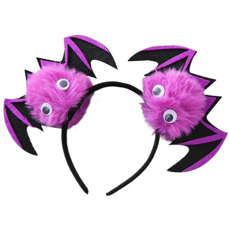 Versatile Halloween Cosplay 3D Pumpkin Bat Headband Women's Headpieces Decoration Hair Accessory Comfortable Wear
