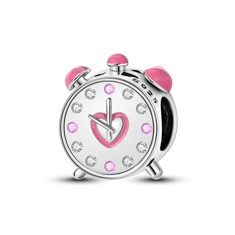 Fit Original Charms Pink Seriescopper Perfume Charm Pendent Dangle Bead Bracelet Necklace Diy Women Jewelry Gift