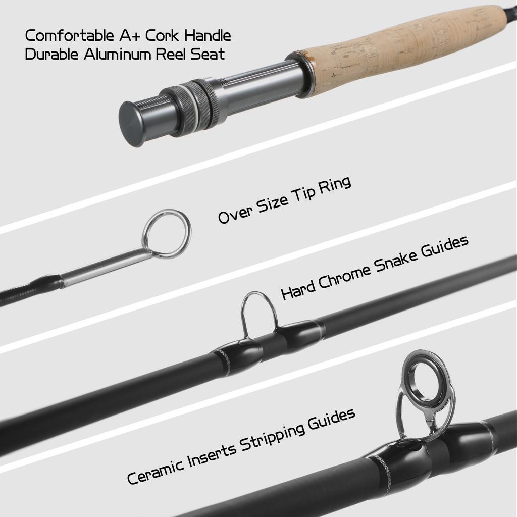Fly Fishing Rod Kit 9ft Fly Fishing Rod and Reel Combo with Carry Bag Complete Starter Package Fly Fishing Kit Fly Fishing Kit