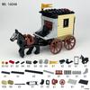 1604A Beast King Prison Car Black War Horse Small Granular Cage Model Children'S Assembled Building Block Toy Carriage Prisoner