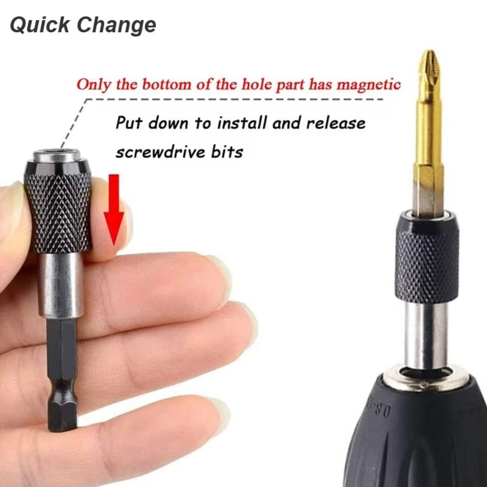 3Pcs/Set Quick Transfer Hexagonal Screwdriver Extension Rod Sleeve Extension Rod  Tool Accessories