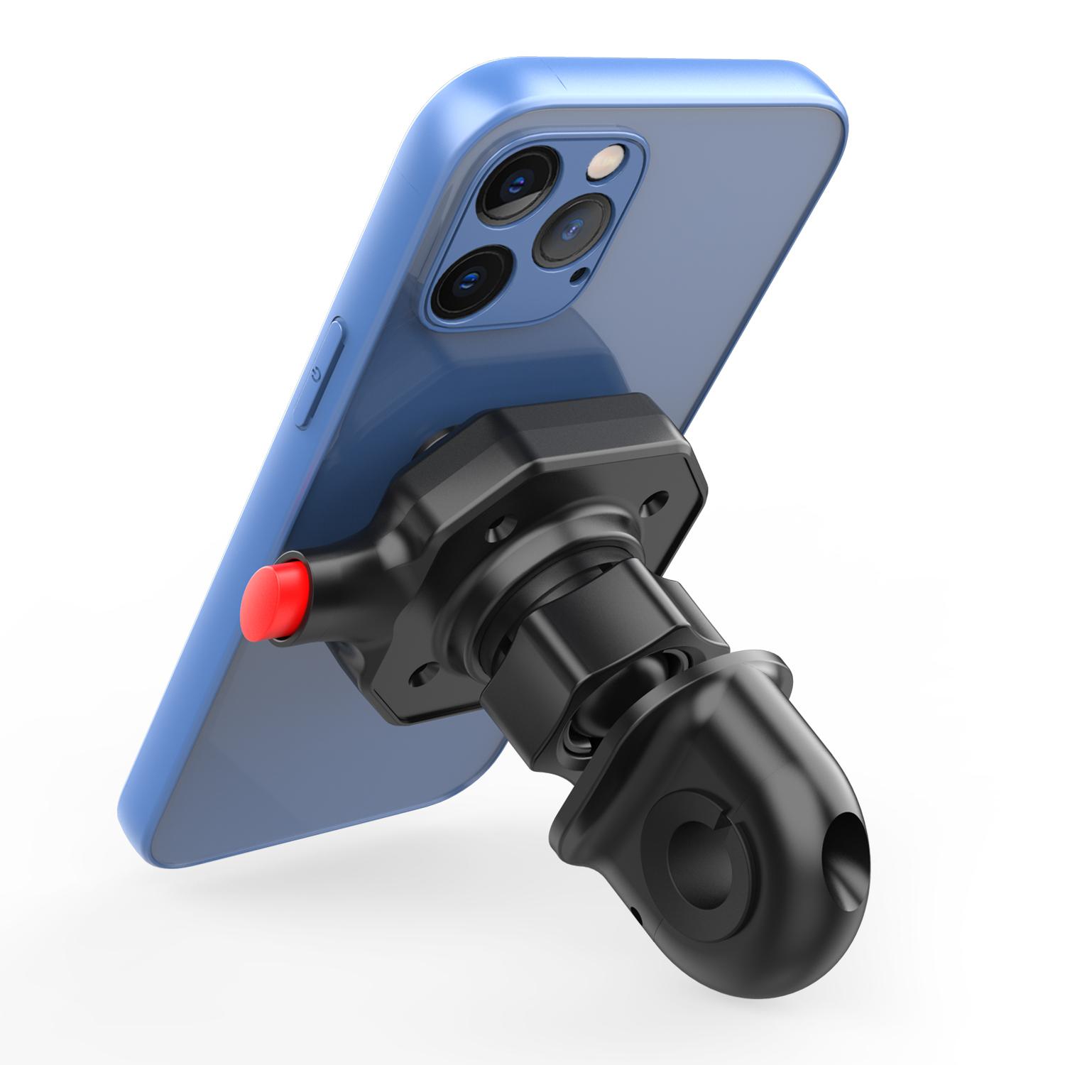 Motorcycle phone stand, anti-shake, quick release Phone stand Motorcycle Mirror stand - universal, rugged, adjustable design
