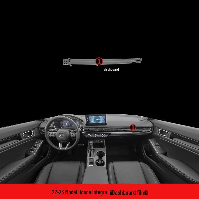 New Honda Integra Interior Protection Film: HD Center Console Screen & Gear Shift Decor.