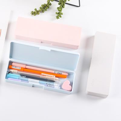 Plastic Pencil Case High Capacity Stationery Storage Box Pencil Box  Students