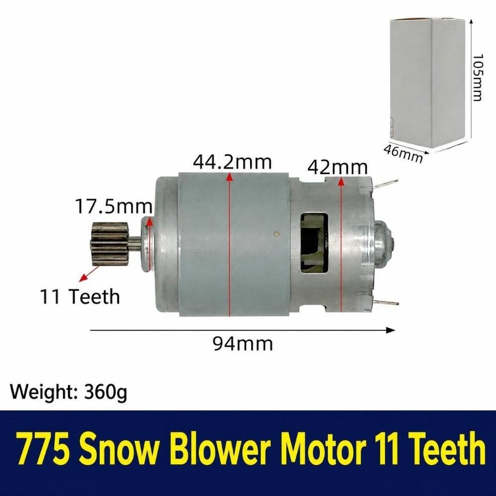 11 Gear Teeth DC Motor 775 Model 21V Power Tool Motor High Torque Replacement Motor Power Tool Fix