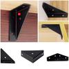 8pcs Thicken Support Angle Corner Brackets Heavy Duty Steel Triangle Brackets  Cabinet Furniture