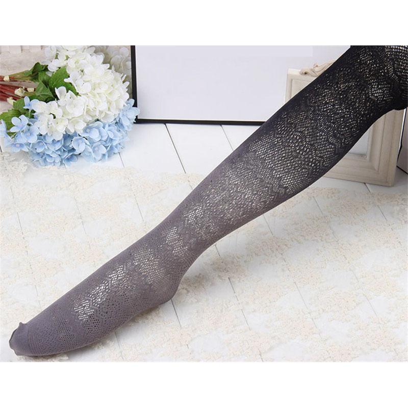 Sexy Damen Lange Netz-Body-Strümpfe Farbverlauf Süßigkeitenfarbe Netz-Strumpfhosen Netz-Nylon-Strumpfhosen Dessous Oberschenkelhoch Strumpfwaren One Size gray