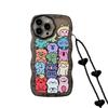 Funny Little Animal 15 Suitable for Iphone13promax Apple 12 Mobile Phone Case 11 Black Xr Cartoon 14 Chain