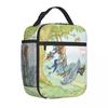 Sarah Kay Girl Country Life Cartoon Thermal Insulated Lunch Bag School Reusable Bento Box Cooler Thermal Food Box