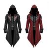 Cosplay Medievale Uomo Streetwear Giacche con cappuccio Outwear Costume Edward Assassins Creed