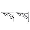 2 Pieces Triangular Shape Floating Shelf Brackets Invisible Shelf Support Right Angle Metal Wall Mounted Brackets