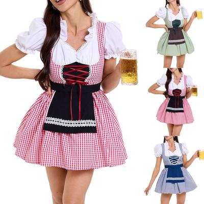 Dress For Women Women's Dress Beer Dress Checkered Dress German Beer Festival Dress