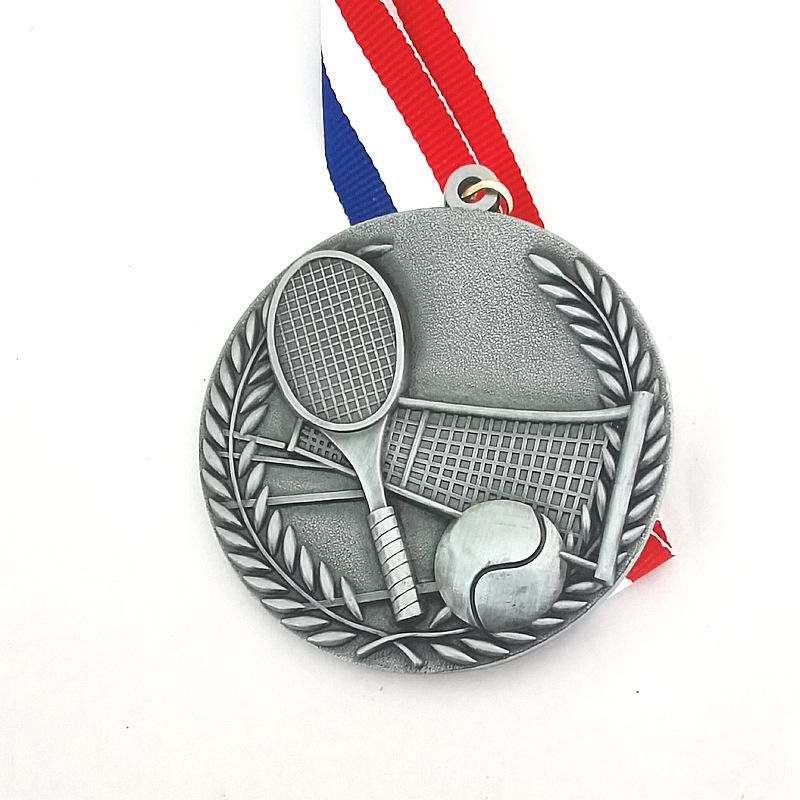 4-Color School Tennis Competition Hanging Plaques - Gold, Silver, Bronze Medals