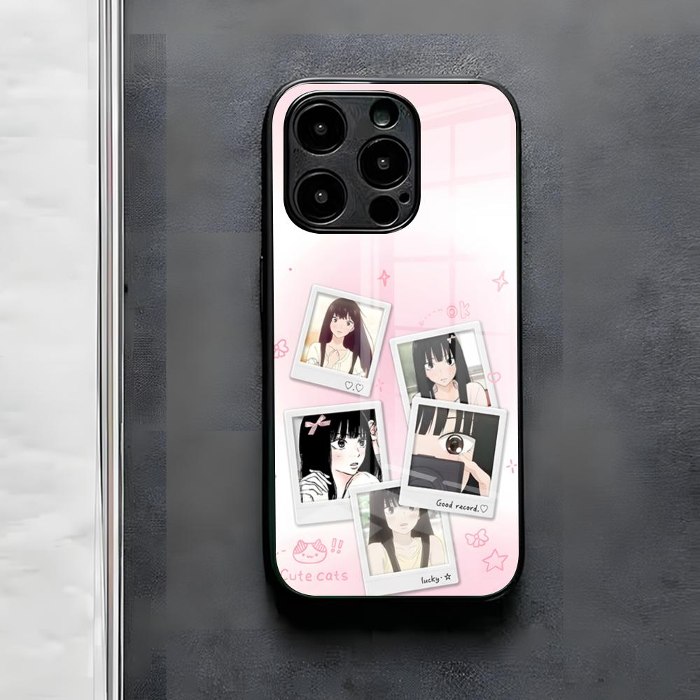 Sawako Phone Case For IPhone 17 Air 16 E Pro Max 15 14 13 Mini 12 Pro 11 Max Plus Black Glass Cover