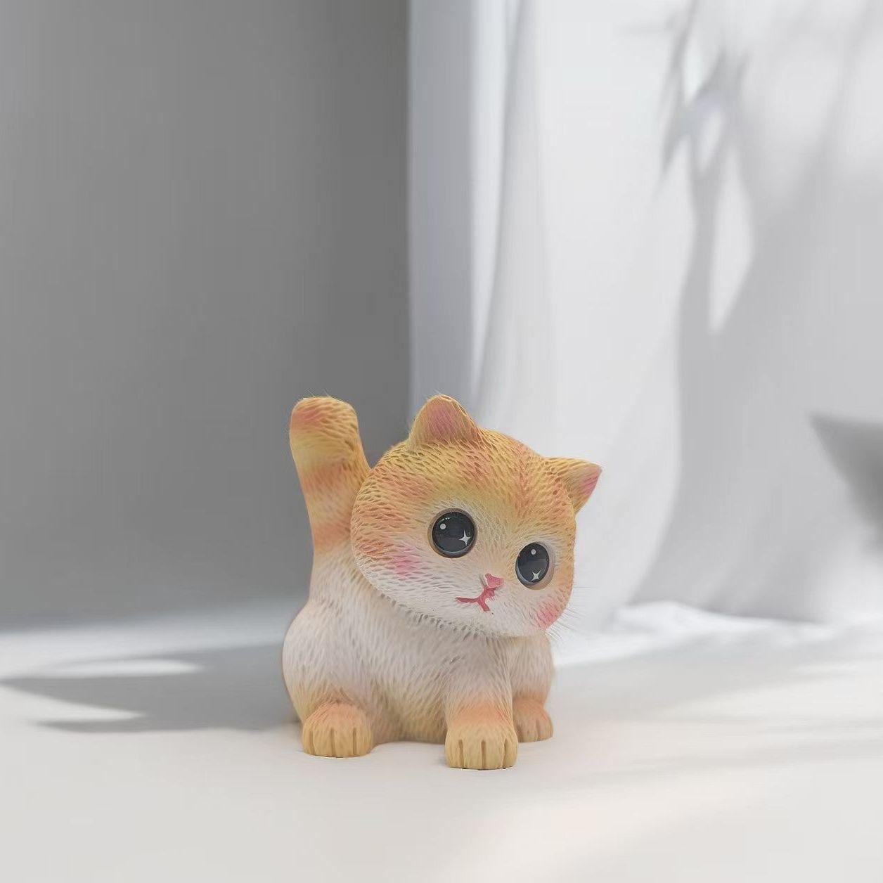 

Cat Ornament Plate,Cute Resin Kitten Incense Holder Bracket,Tide Play Line Incense Plug,Indoor Tea Room Aromatherapy Stove