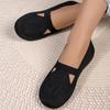 Fashion Summer/autumn Breathable Mesh Flats Shoes Woman Non-Slip  Hollow Cloth Women Soft Bottom Plus Size Single Shoes for Women