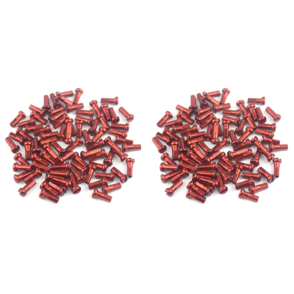 50pcs MTB Bike Spoke Nipples Replacement 14G 2.0mm Aluminum Alloy MTB Bike Spokes Nipples Road Bicycle Road Bicycle Accessories