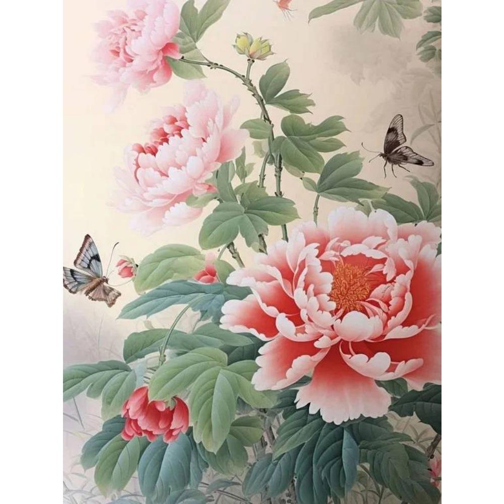 DIY Full Round Diamond Painting Cross Stitch 3D Animal Flower Home Decorative Art Style Diamond Painting 5d Diamond Art Painting