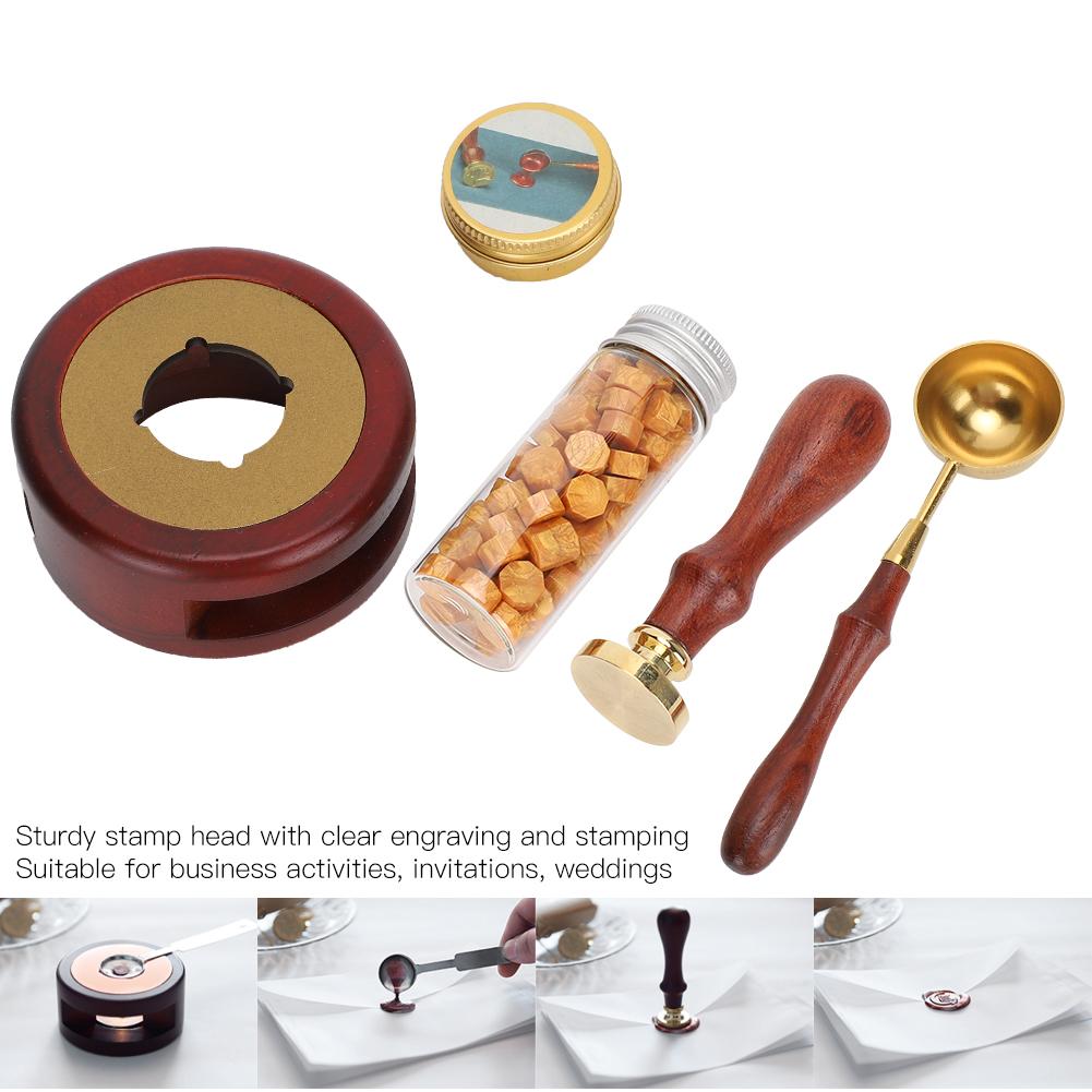Sada pečetních razítek Dárková krabička Pečetní vosk DIY Retro Zdobit Speciální řemeslné nástroje Model B