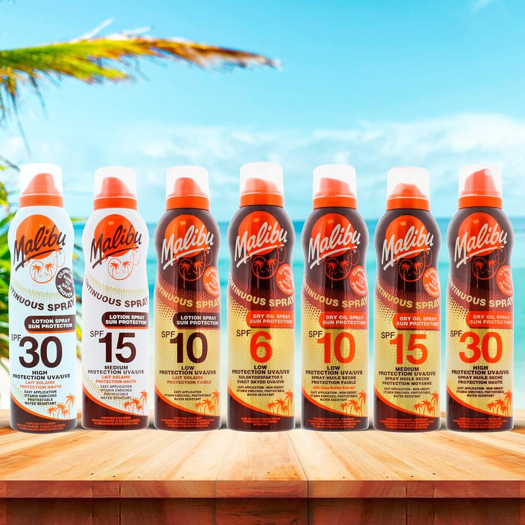 Malibu Sprej na tělo Suchý olej ve spreji SPF15 175ml